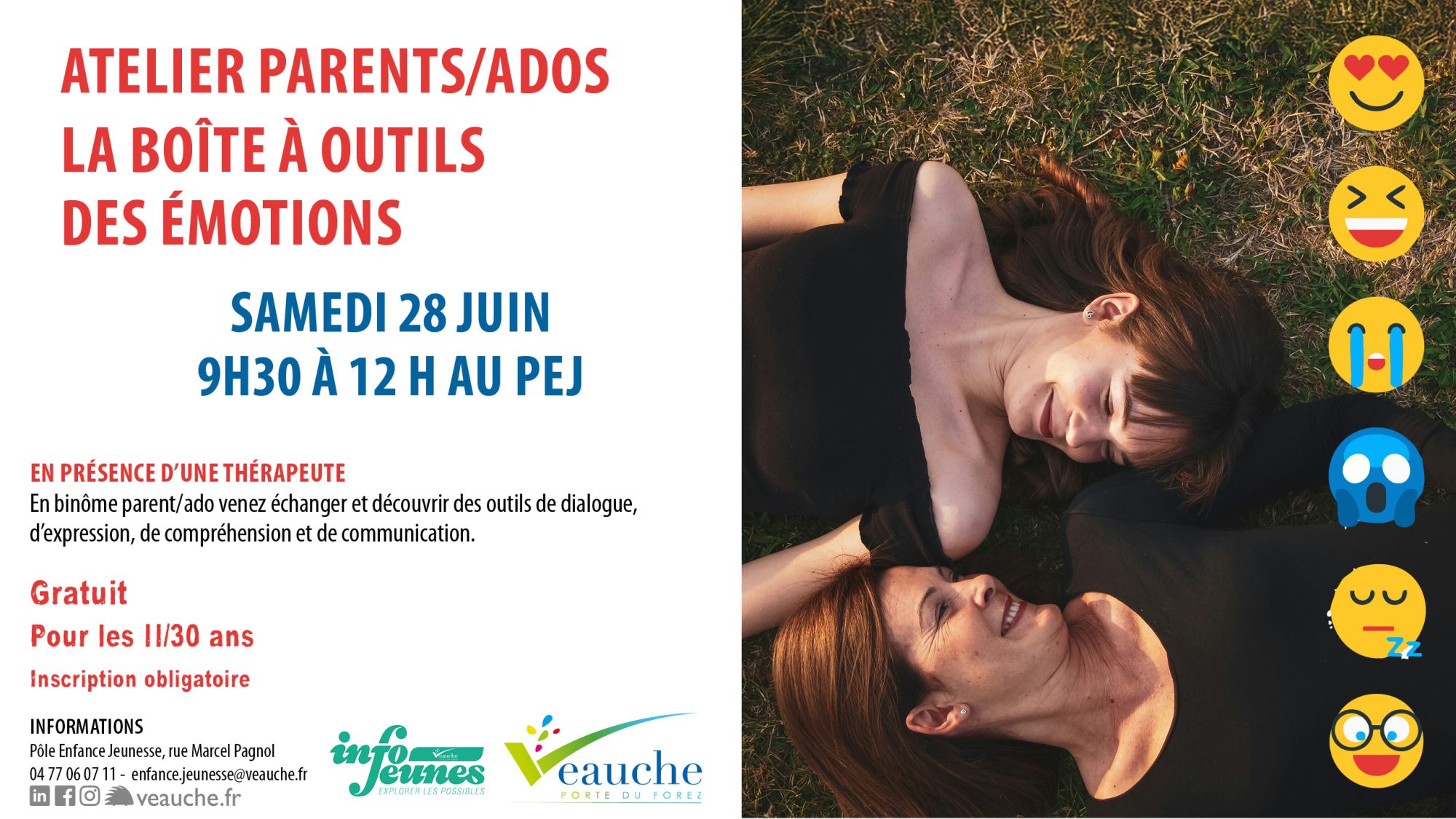 Atelier parents/ados :la boîte à outils des émotions