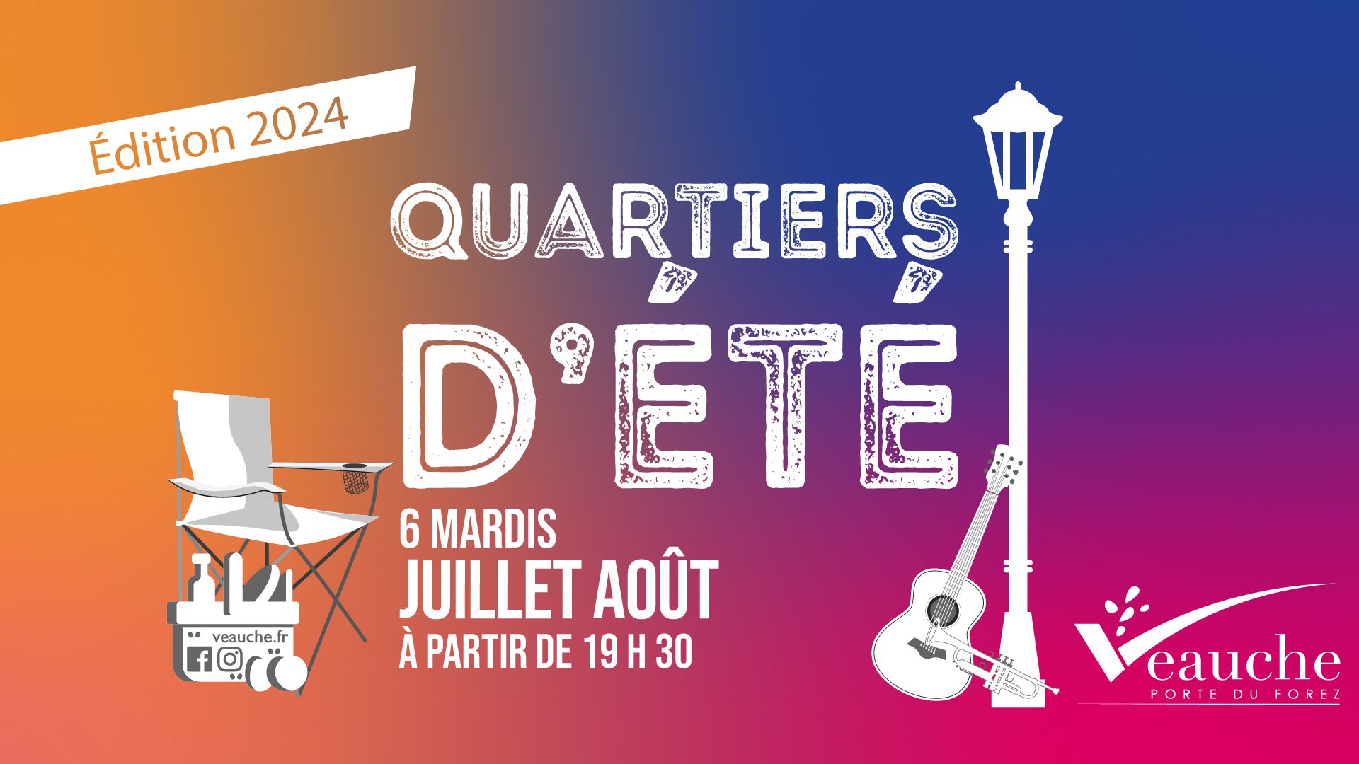 6 mardis de juillet et août : Veauche prend ses Quartiers d'été 