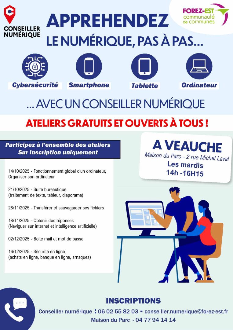 Ateliers numériques à la Maison du Parc 