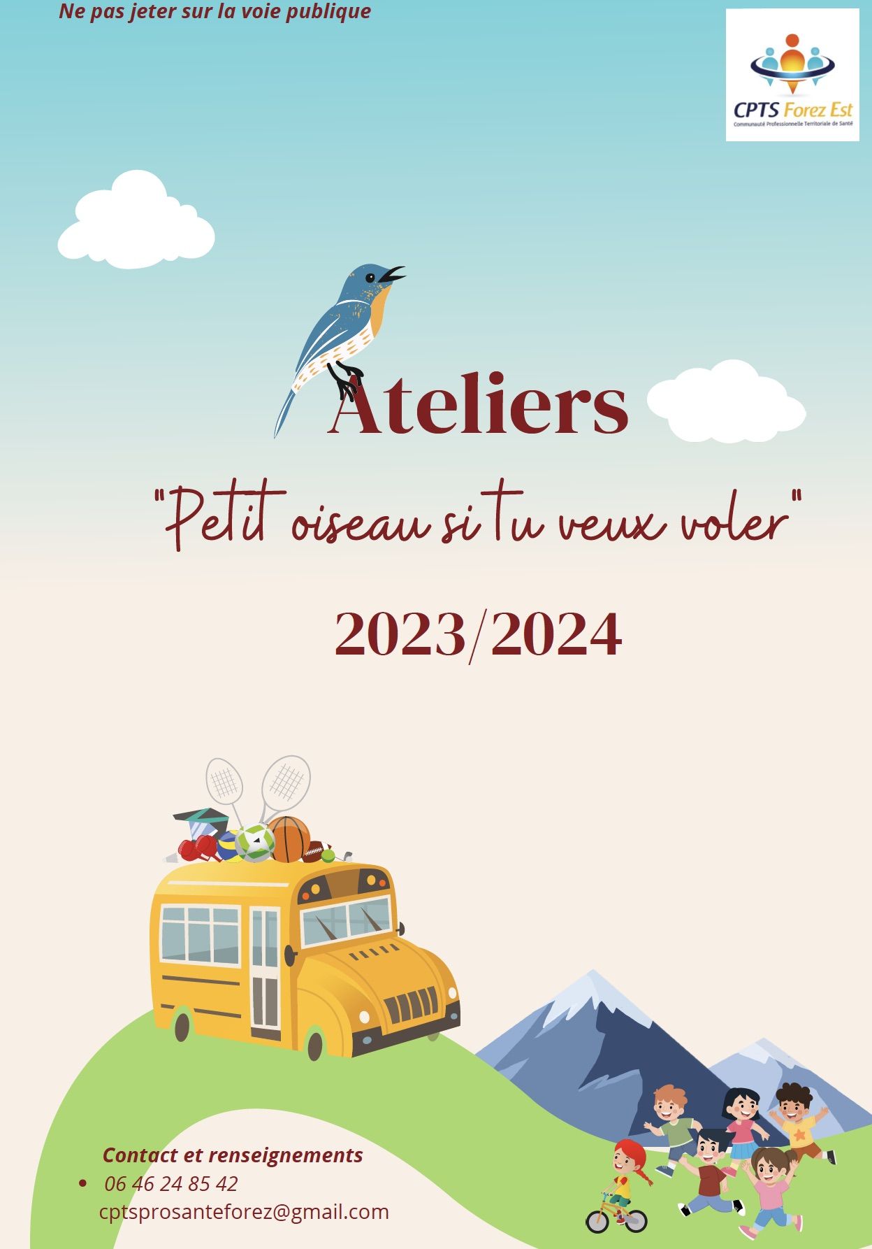 Ateliers «Petit oiseau si tu veux voler»