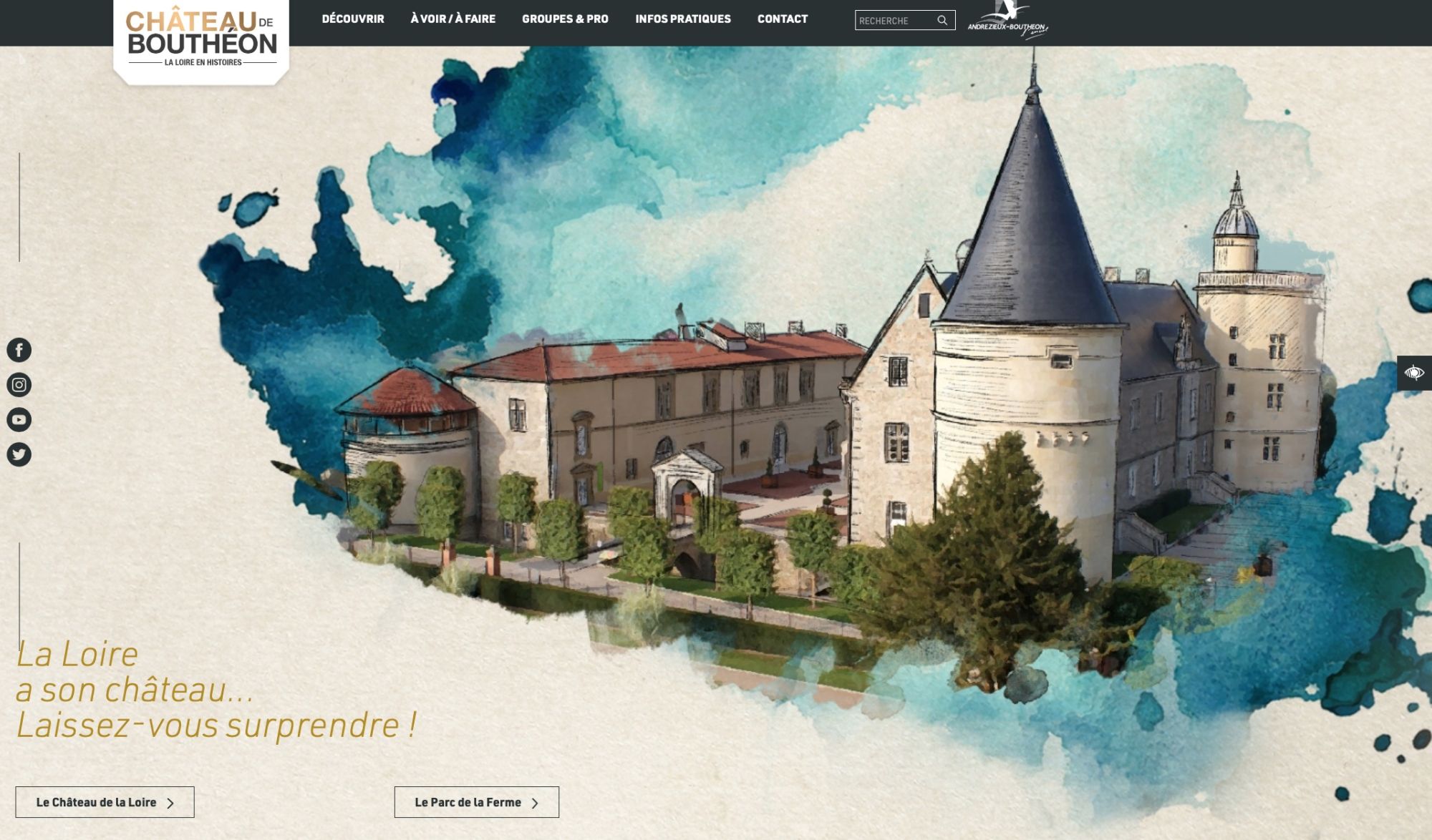 Visite du Château de Bouthéon