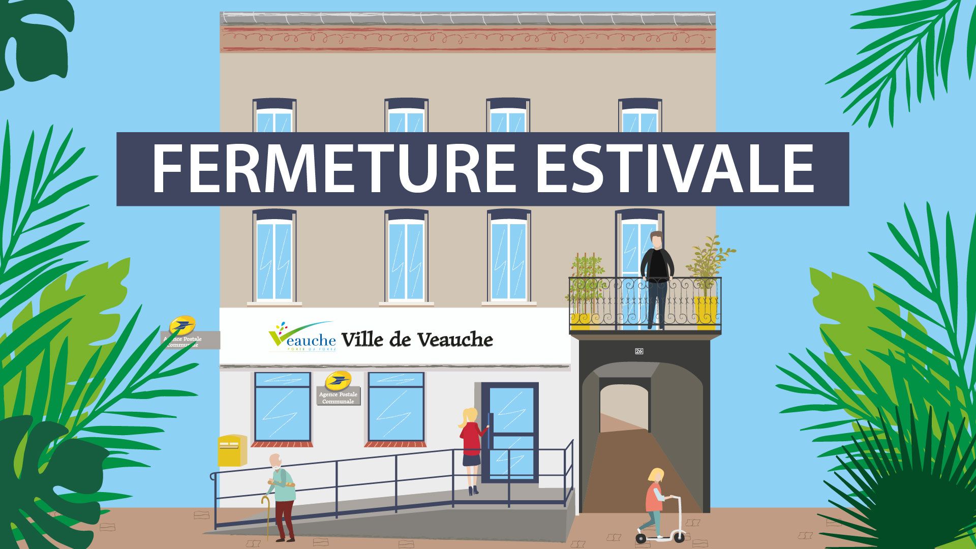 Fermeture estivale de l'agence postale communale 