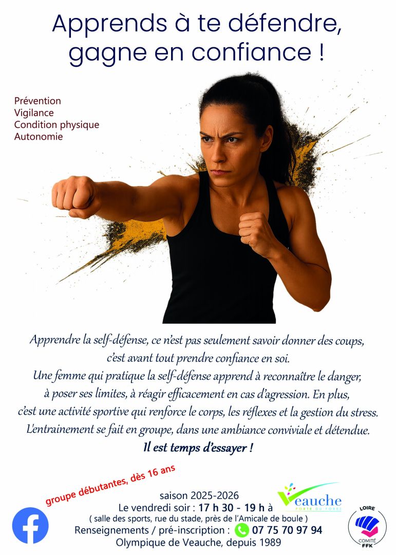 Self-défense avec l'Olympique Veauche Karaté 