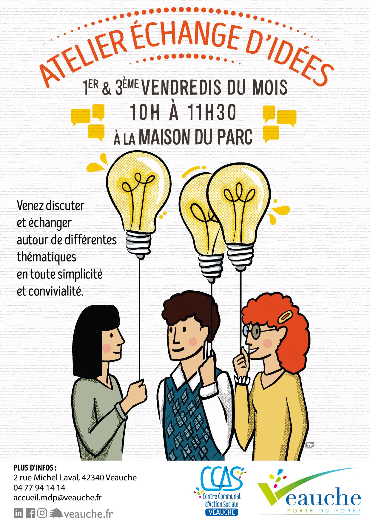 Ateliers échange d'idées à la Maison du Parc 