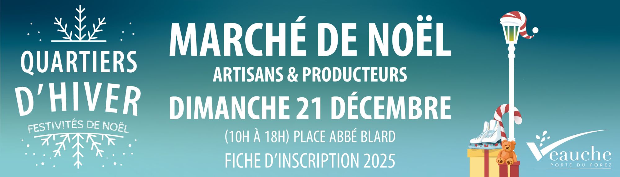 Artisans, créateurs, producteurs inscriptions marché de Noël 2025