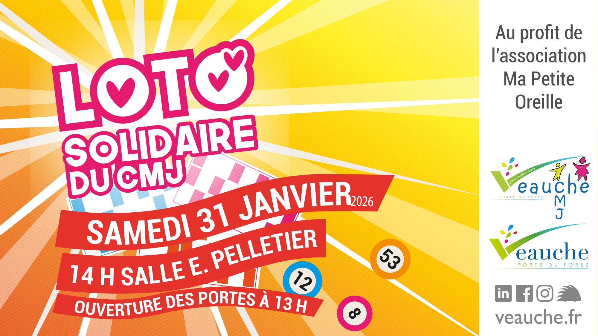 Loto solidaire organisé par le CMJ