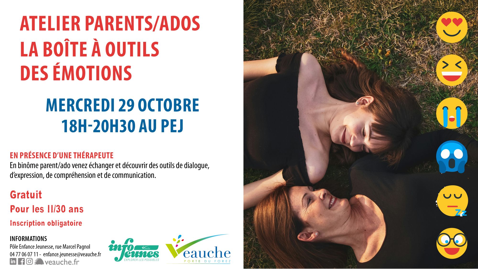 Atelier parents/ados : la boîte à outils des émotions