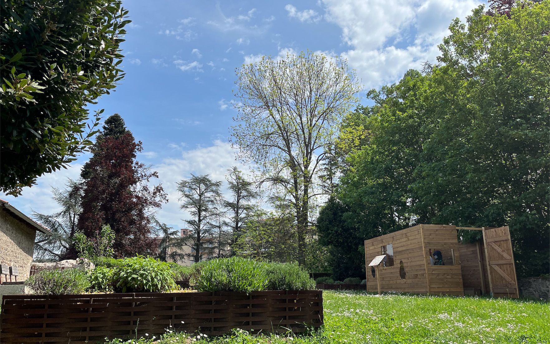 3 ruches installées au jardin de la Cure